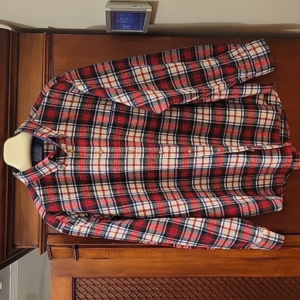 Vintage Men's Pendleton Shirt Authentic Mac Duff Tartan 100% Virgin Wool - XL